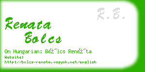 renata bolcs business card